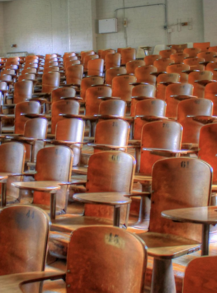 an empty lecture hall